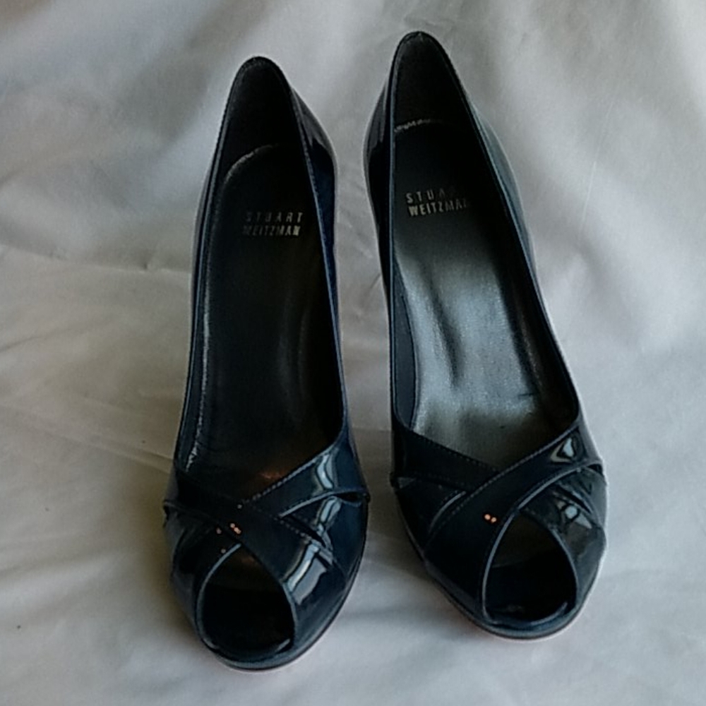 New Stuart Weitzman open toed high pump